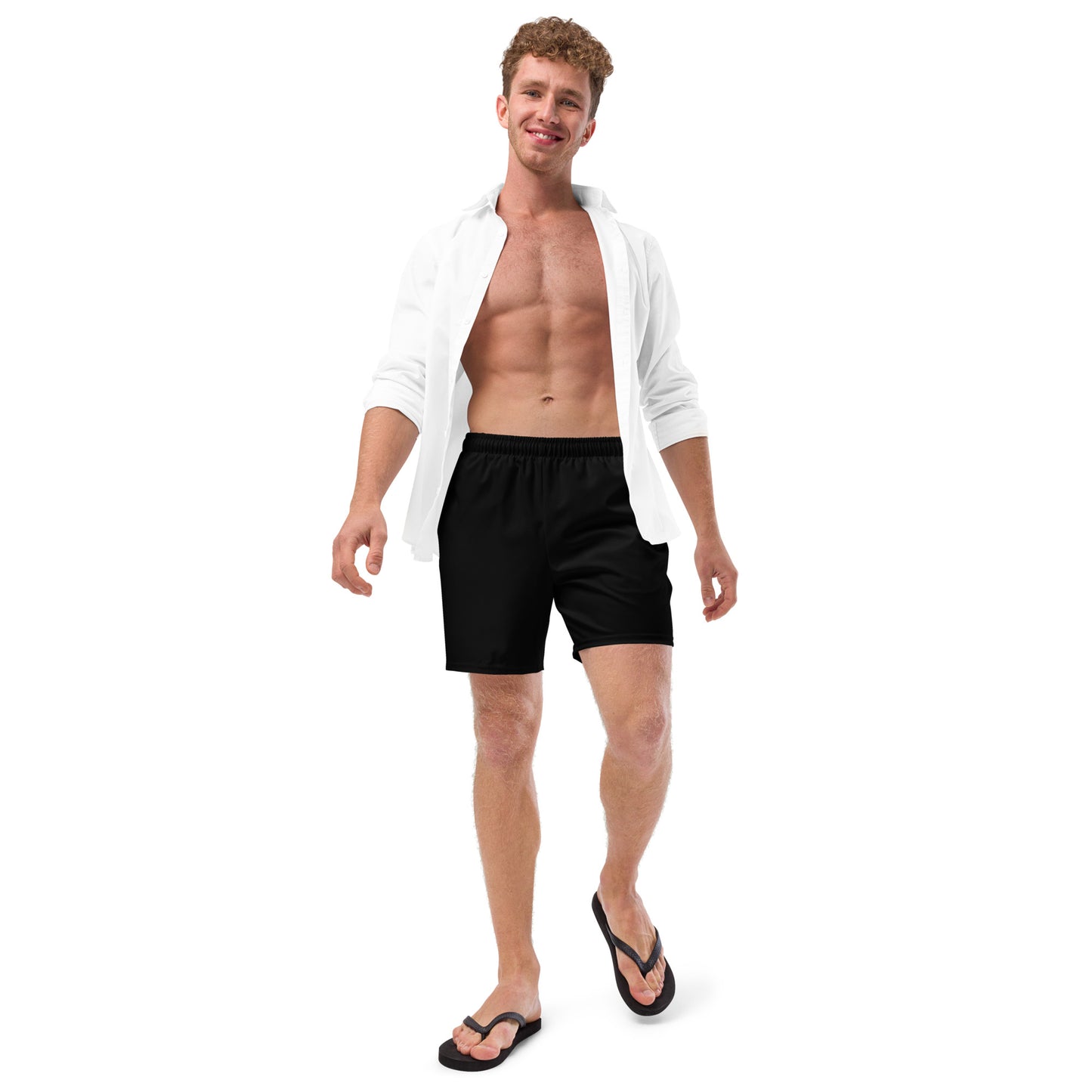 Research Merch Swimmshorts aus der Purpose Collection in der Frontansicht getragen von männlichen Model