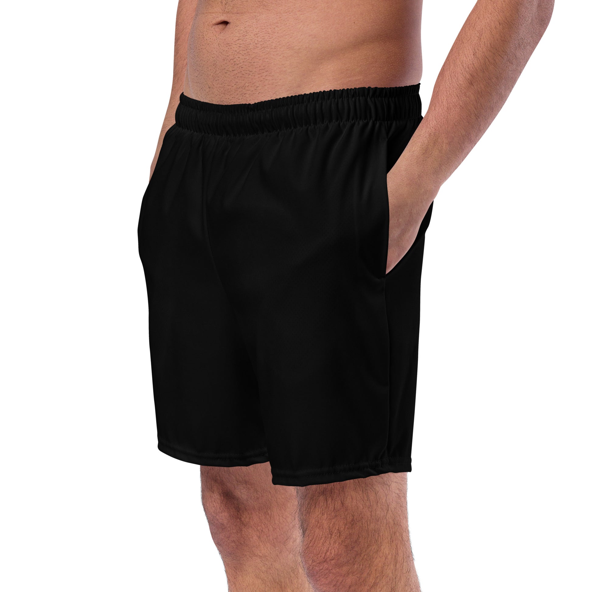 Research Merch Swimmshorts aus der Purpose Collection in der Seitenansicht getragen von männlichen Model